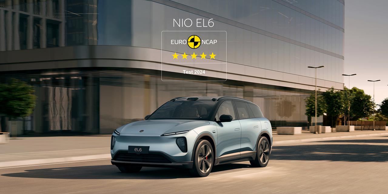 NIO EL6 får femstjerner i Euro NCAP
